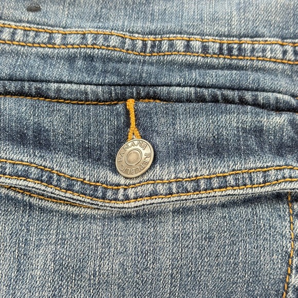 Banana Republic Bootcut Jeans Y2K Women 14 Long Blue Denim Pants 32/14 Stretch - Picture 10 of 10